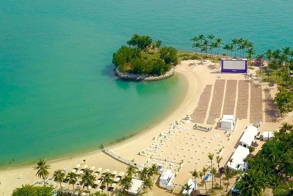 Sentosa beaches with sunset cinema 2026 April