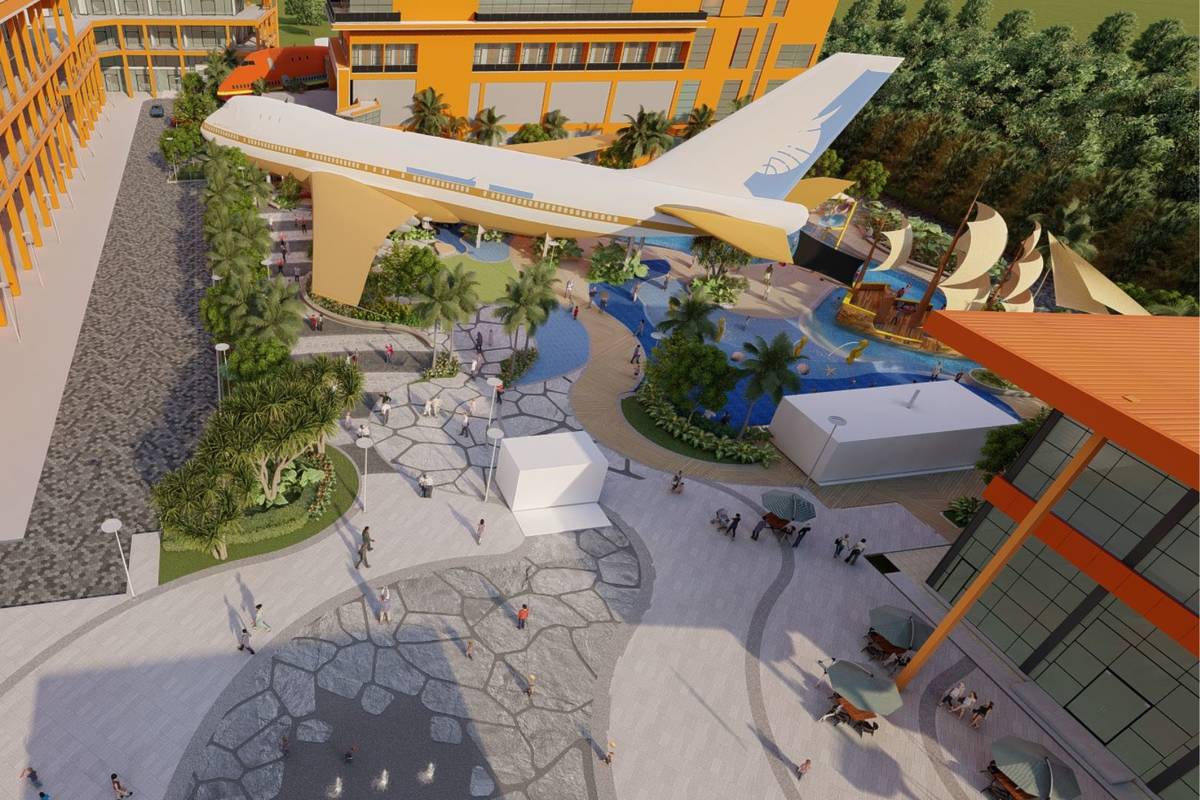 1975 airplane hotel in Johor Bahru 