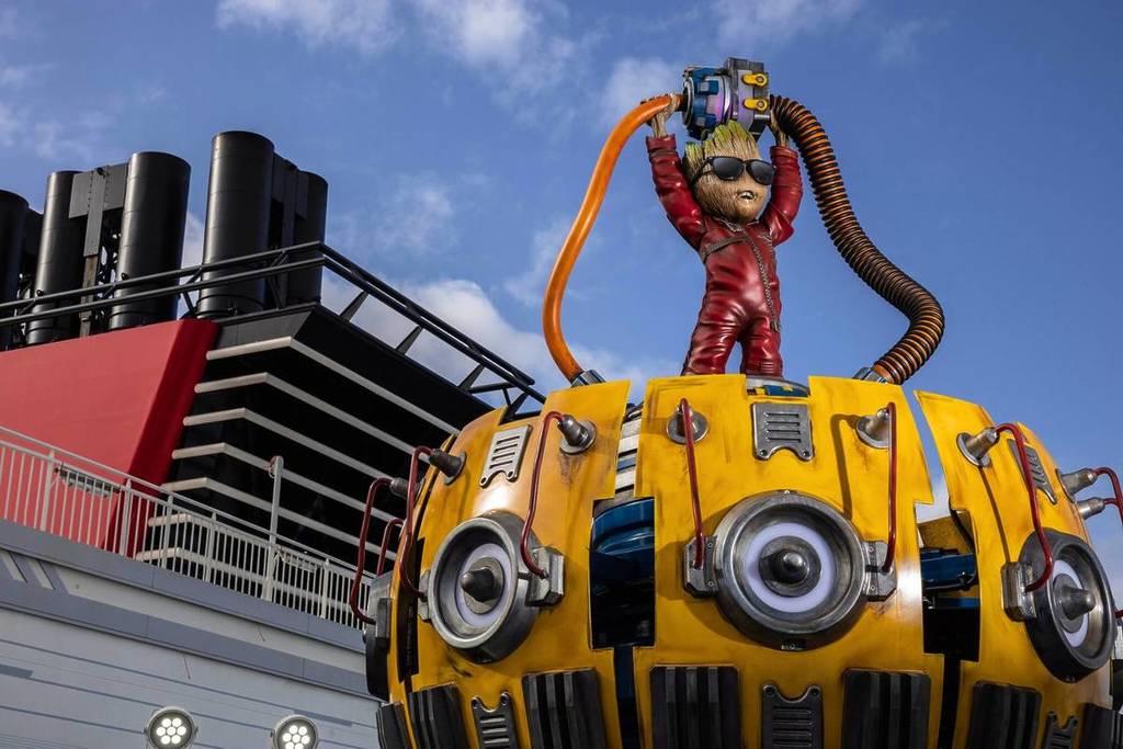 exterior of Disney cruise in Singapore