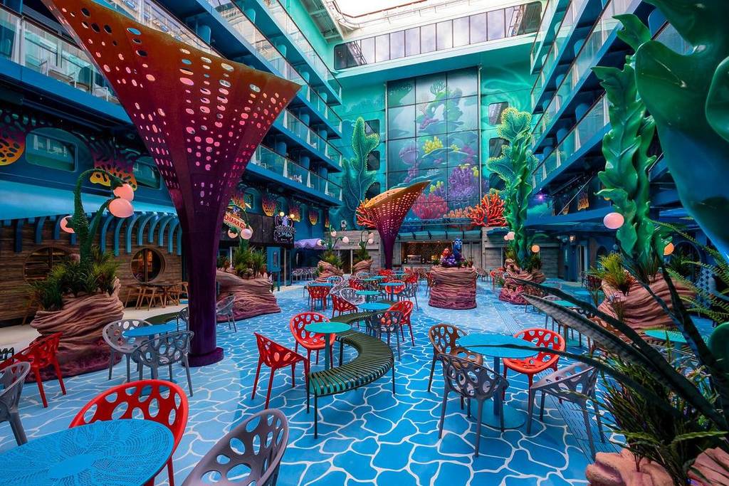 Disney Adventure Cruise interior of dining room