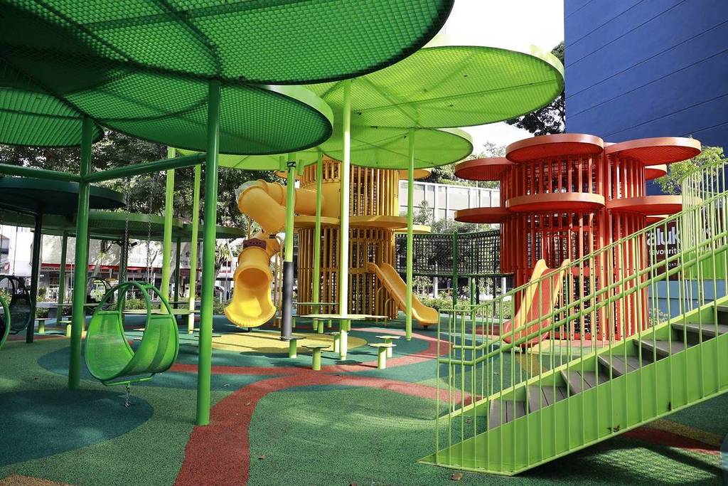 kids playground with eco facilities