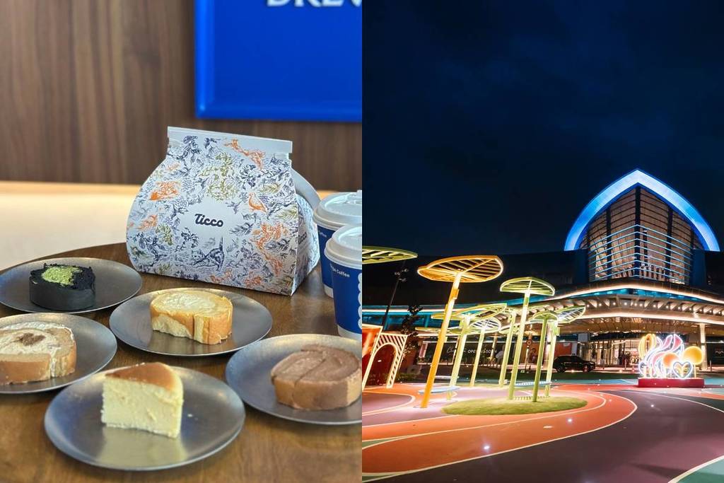 night scenes and food at largest mall in Southeast Asia Malaysia