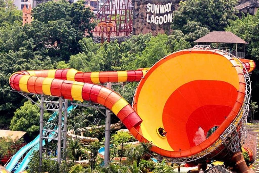 Sunway Lagoon theme park near Egypt mall in Malaysia