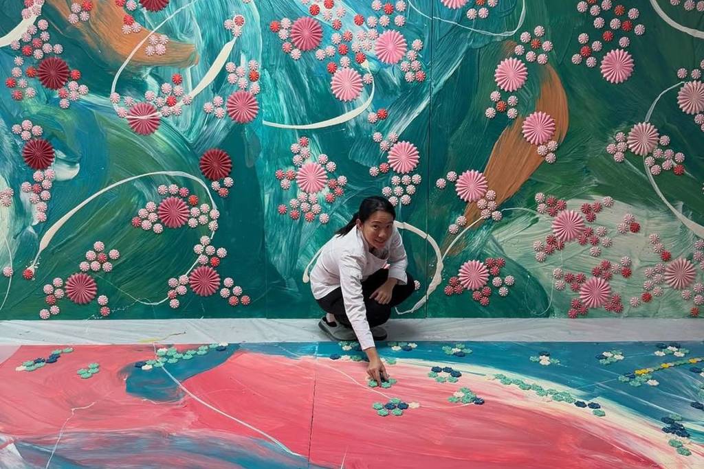 edible chocolate wall by Janice Wong in Paragon Mall