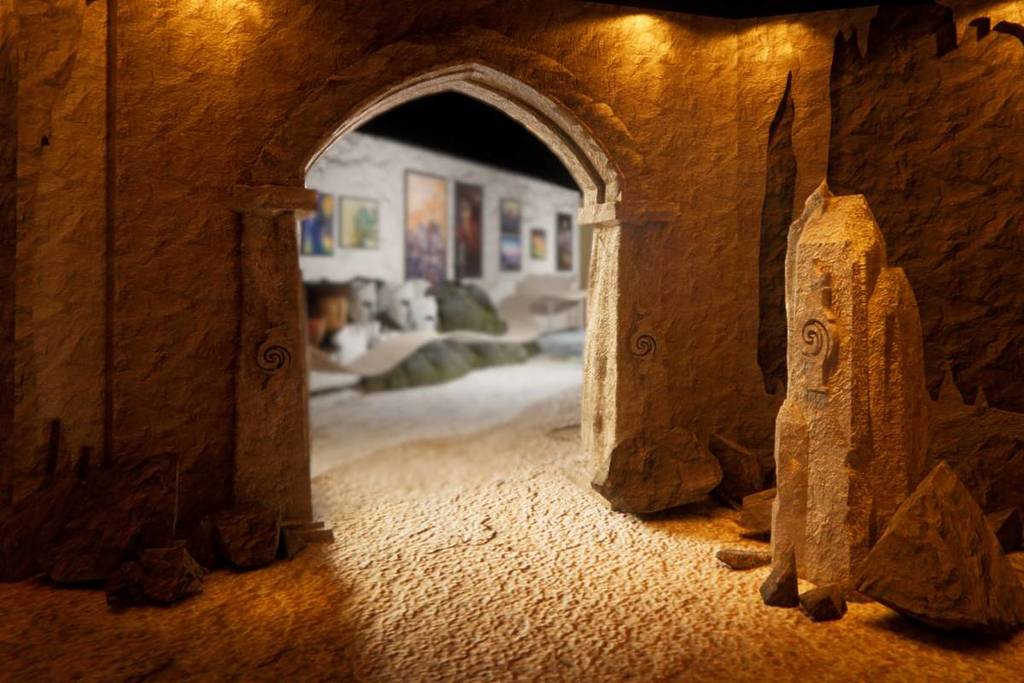 An interior shot of the "Realm of Legends" 3D render