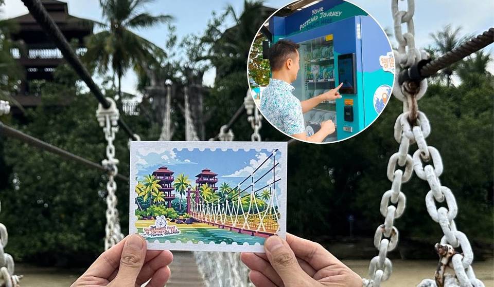 Singapore’s Most Scenic Postbox Just Opened On Sentosa—And It Features A Beachside Vending Machine For Postcards