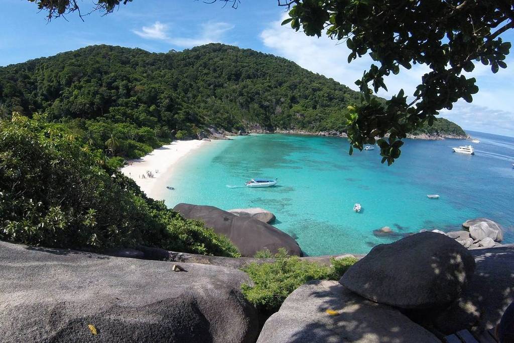 gorgeous white beach world's 10th best beach 2026 in Thailand with turquoise waters