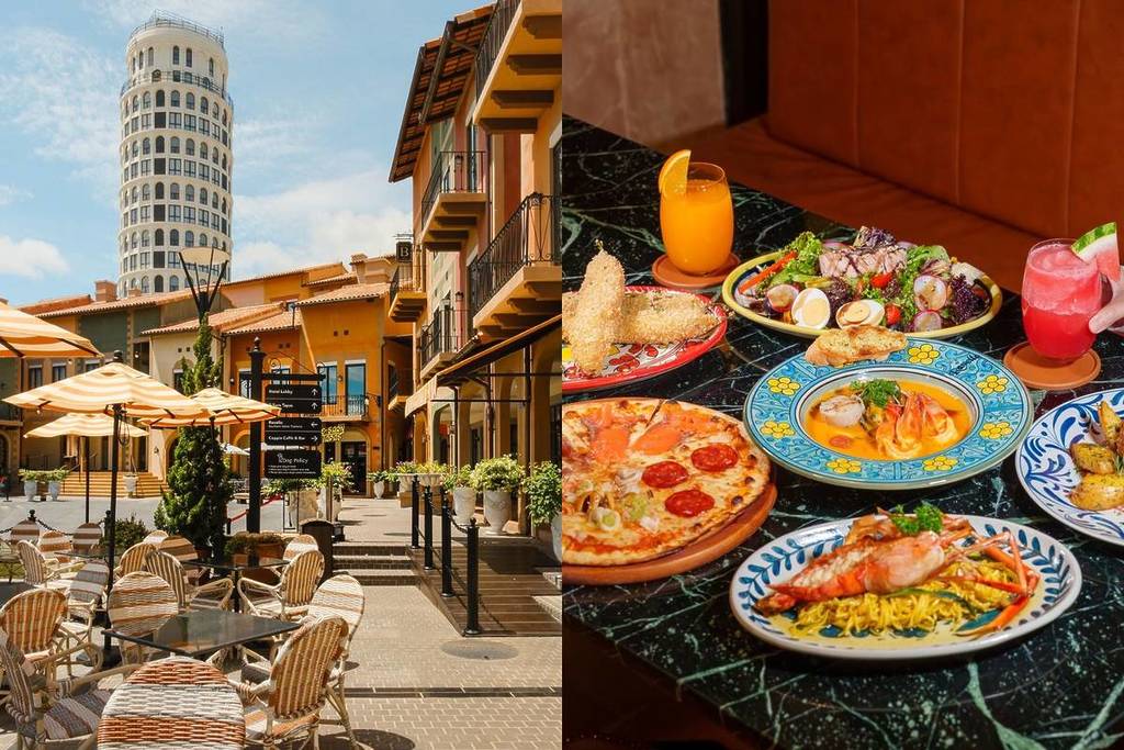 where to eat and drink pizza pasta wine at Toscana Valley Thailand