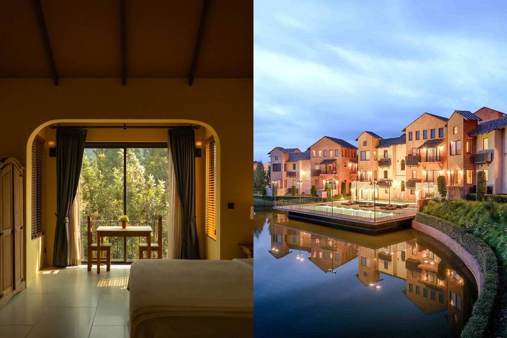 Italian like hotels in Thailand countryside with Roman pools