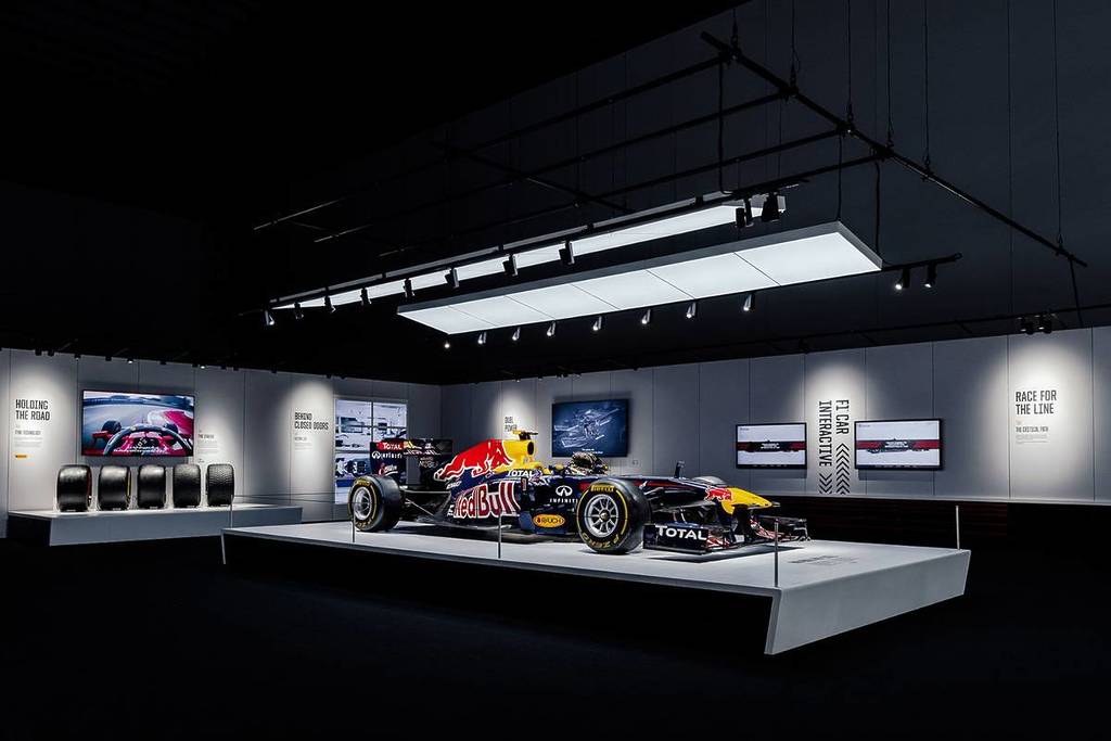 race car from Formula 1 in showcase 