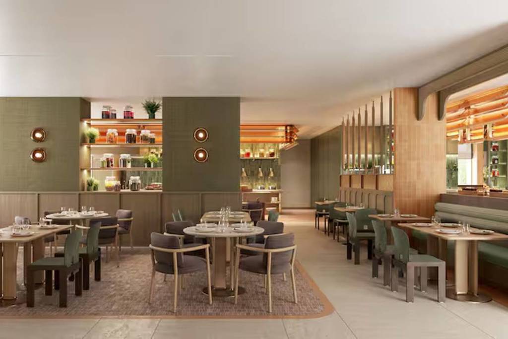 restaurant interior at Hilton 
