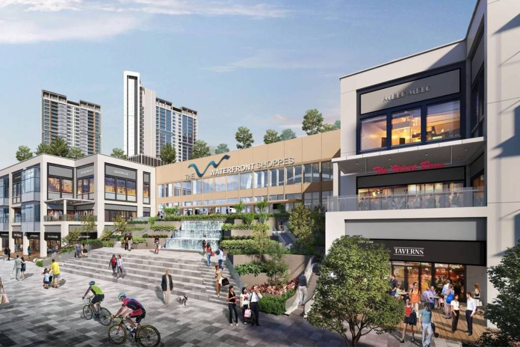 exterior of the Waterfront Shoppes in Penang new seaside mall first in the area