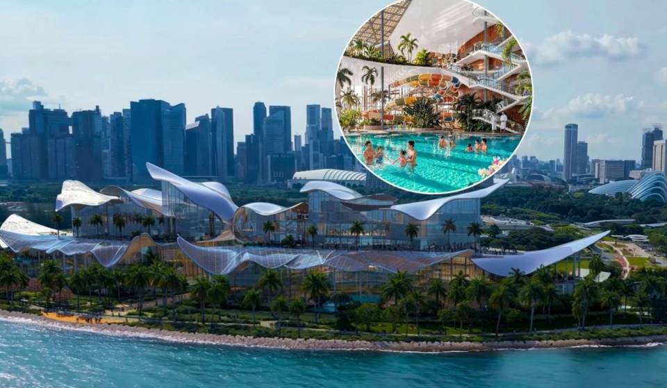 18 waterslides &amp; 20 pools: Singapore’s new $1B wellness oasis just broke ground for its 2030 opening