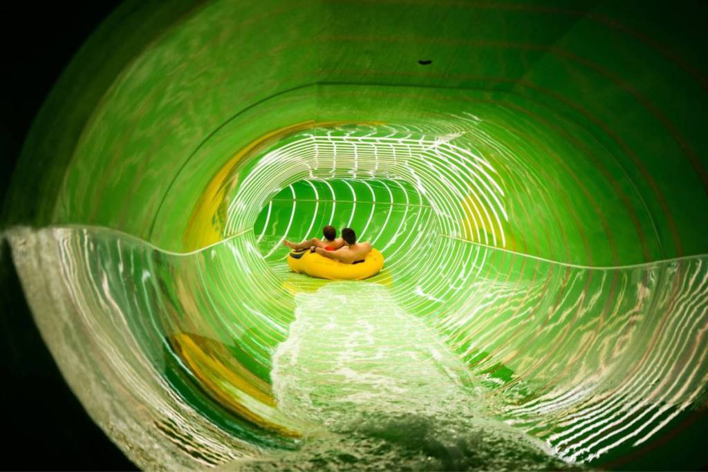 waterslides at Therme Bucharest but coming to SG 
