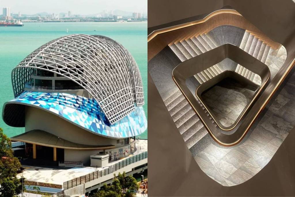 Lin Xiang Xiong Art Gallery Penang floating on the ocean 