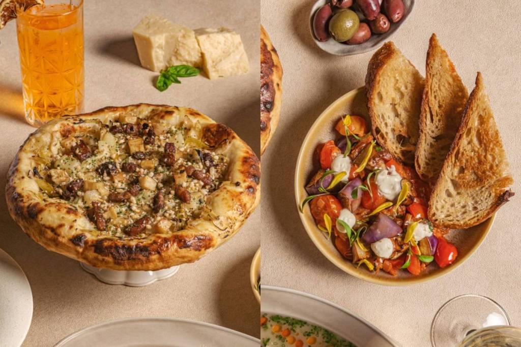 Tavola Aperta pizzas and salads 