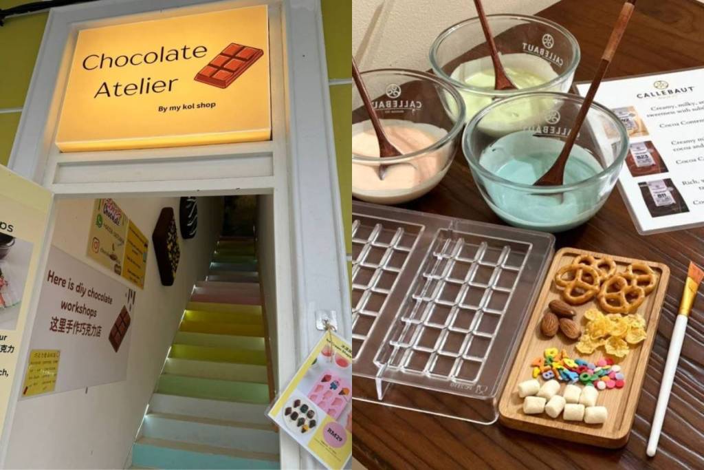 Chocolate Atelier studio just 20 minutes drive from Singapore where you can do cheap DIY workshops