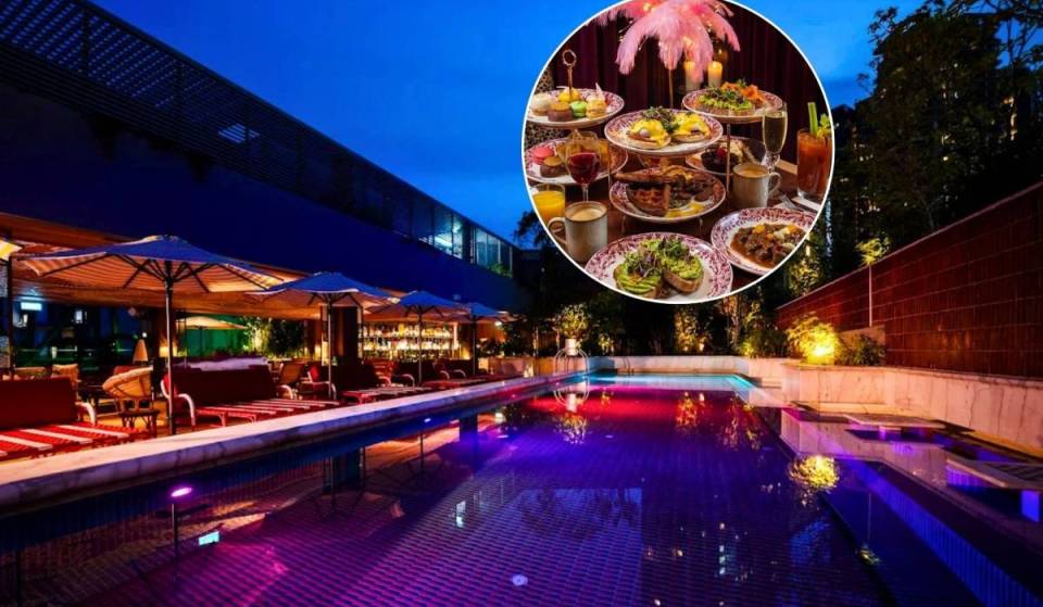 Orchard Road has a secret new rooftop pool bar—with Mediterranean tapas, cocktails &amp; sunset views