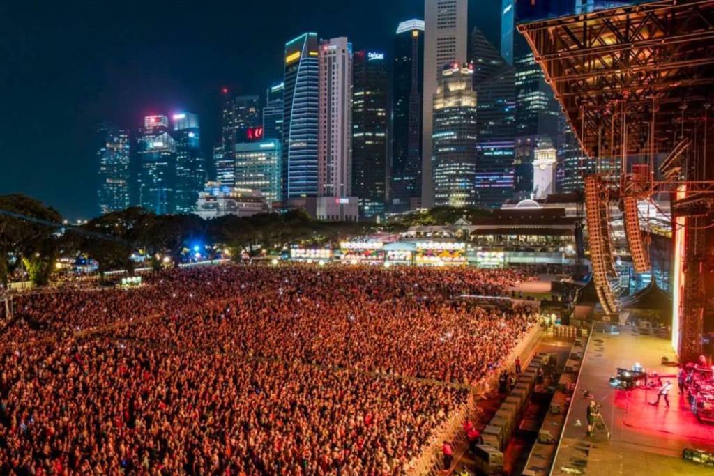 Padang Stages Wharf Stages Singapore Grand Prix entertainment 