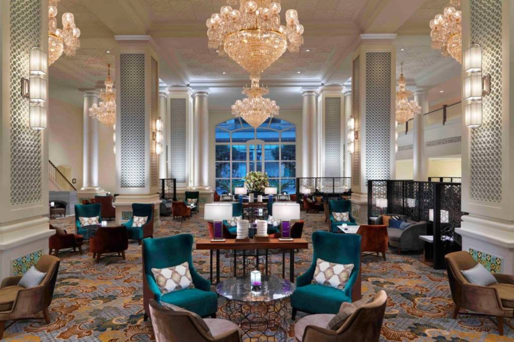 Frasers House in Singapore with afternoon tea sets 