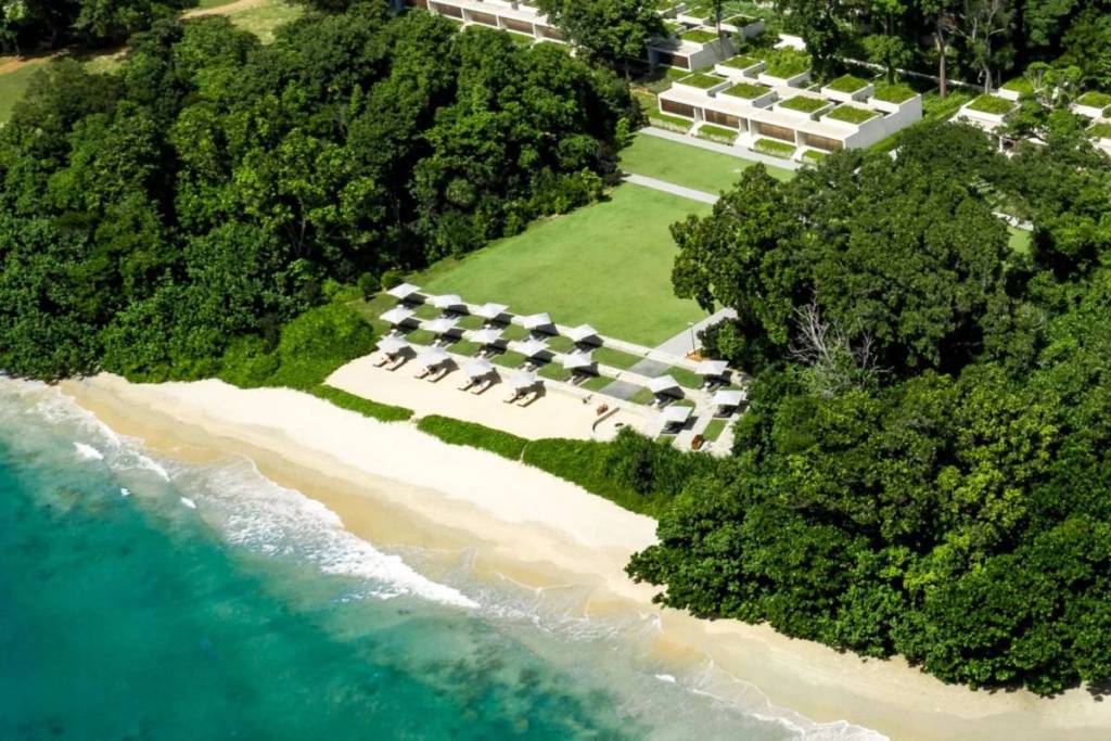 drone view of 5-star hotel Malaysia
