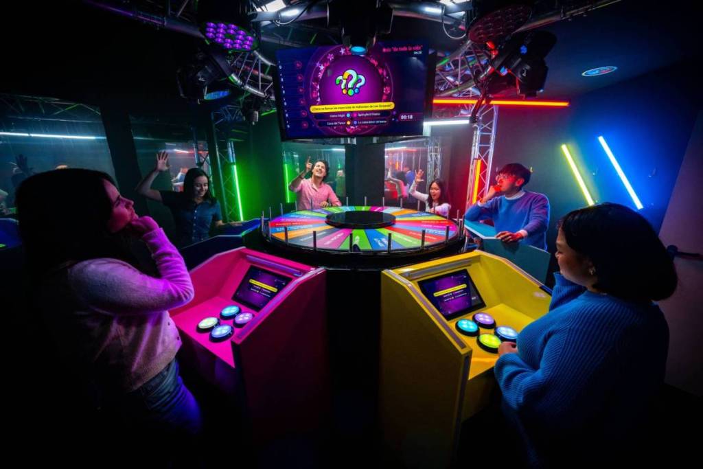 Contestants getting ready to take on a round of thrilling BuzzAttack challenges