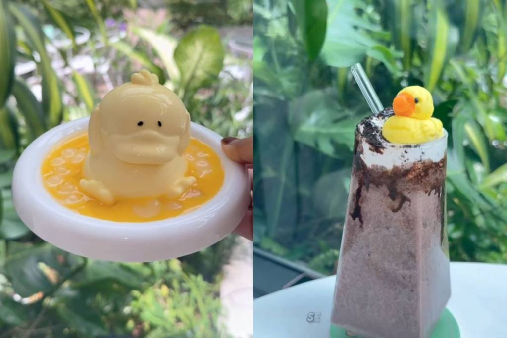 food at viral duck experience cafe in JB