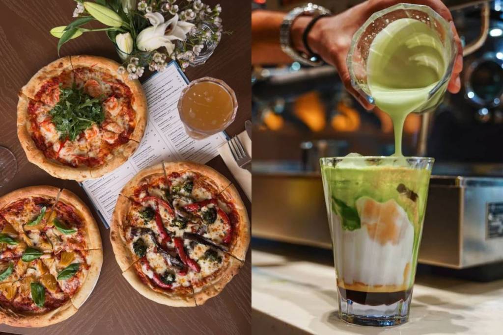 matcha and pizza 