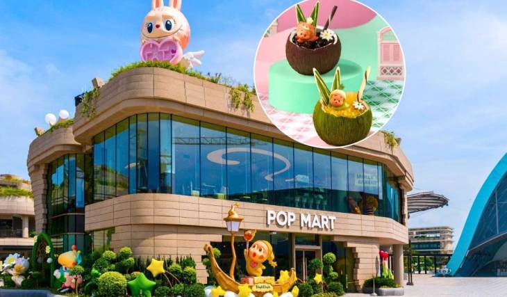Southeast Asia’s first POP MART Bakery is now open in Sentosa—featuring coconut mousse desserts & character appearances