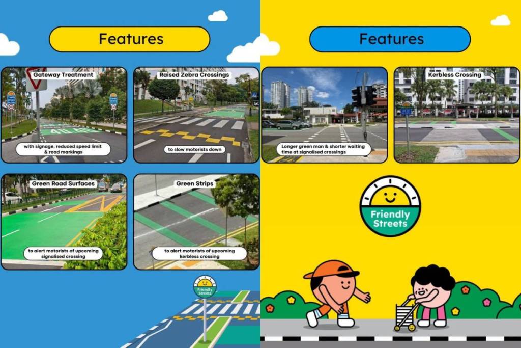LTA pedestrian zone features 