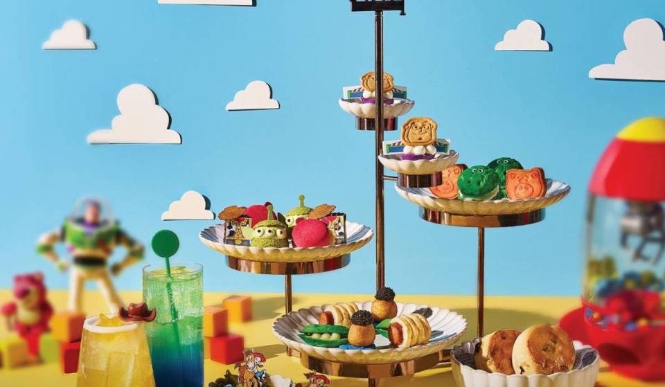 Singapore’s first Toy Story High Tea offers Alien Matcha Choux &amp; Slinky Dog Wagyu 70 floors high