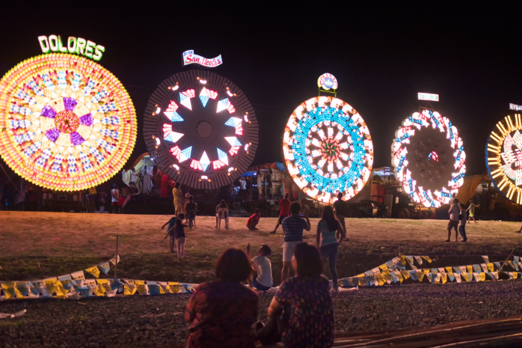 Giant Lantern Festival Christmas event near Singapore in San Fernando Philippines