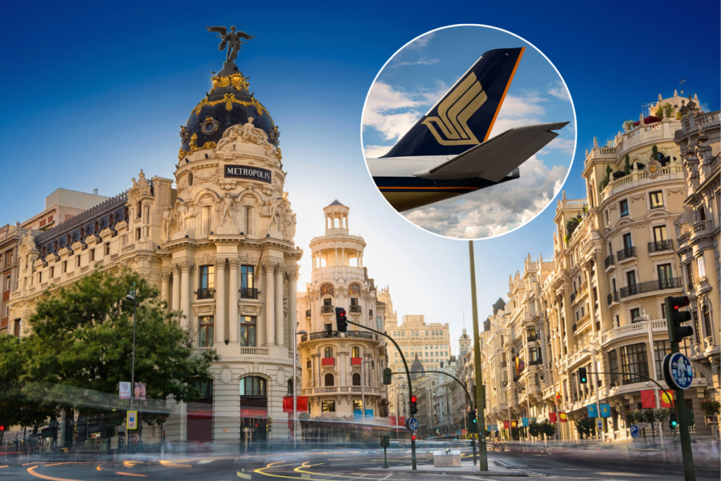 Singapore to Madrid new flights launch October 2026