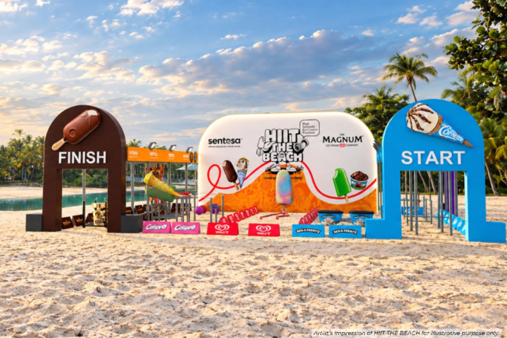 HIIT THE BEACH Magnum Ice Cream Fitnes Camp pops up in Sentosa from October 2026 to January 2027