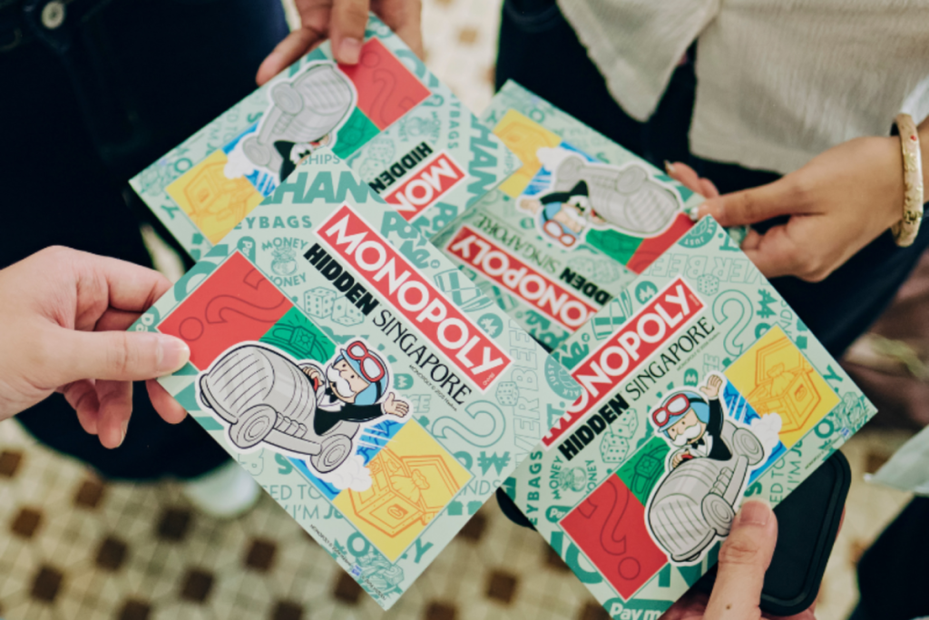 MONOPOLY HIDDEN: Holland Village players preparing to embark on a board game adventure