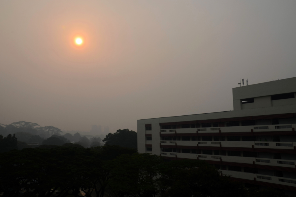 morning haze in Singapore October 2026 