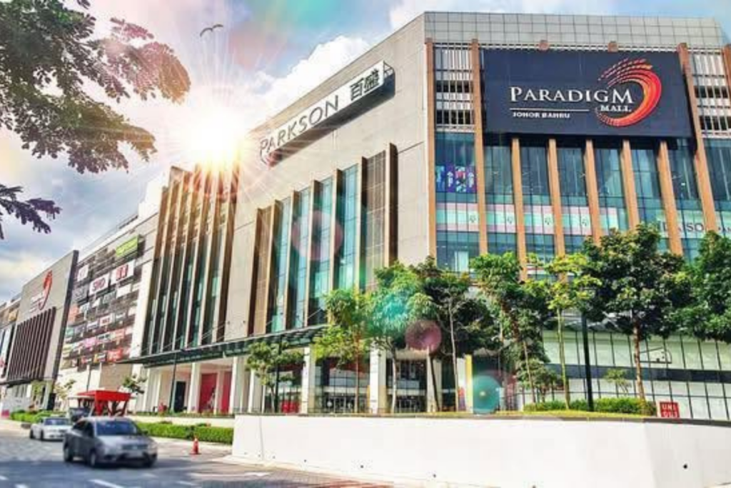 exterior of Paradigm Mall that used to be Kemayan City ghost mall in Johor Bahru