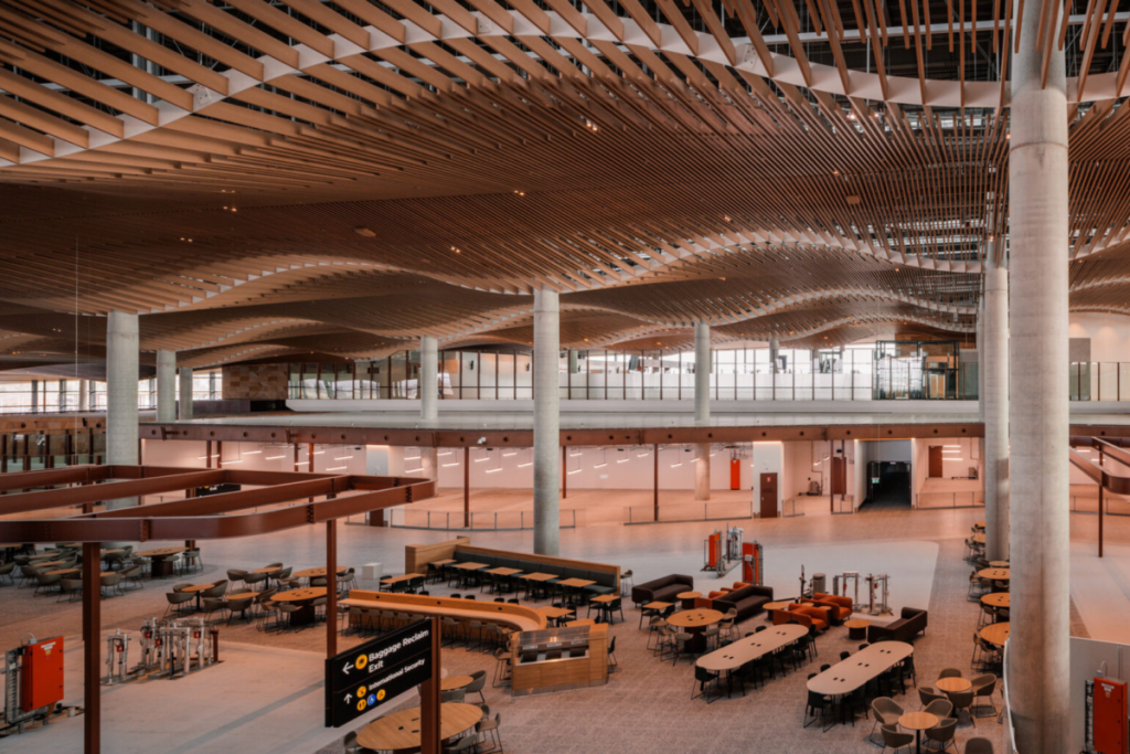 interior of Western Sydney Airport cool designs