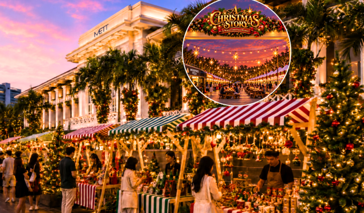 Singapore’s World Christmas Market moves to Fort Canning Park with a 38-foot real tree, free entry & pet-friendly fun