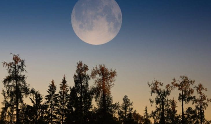 Tonight a super moon shines over Stuttgart