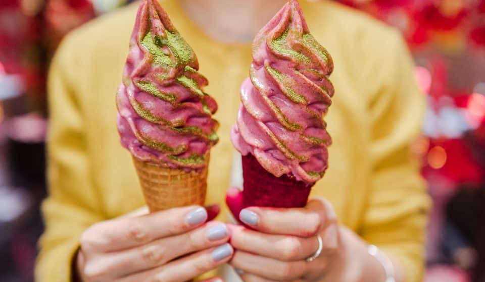 This Cafe Is Doing Dreamy Sakura Soft Serve In Celebration Of Cherry Blossom Season