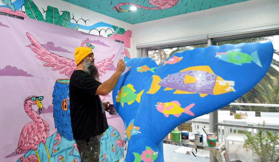 A Series Of Life-Size Whale Tail Sculptures Has Taken Over The Western Sydney Waterfront