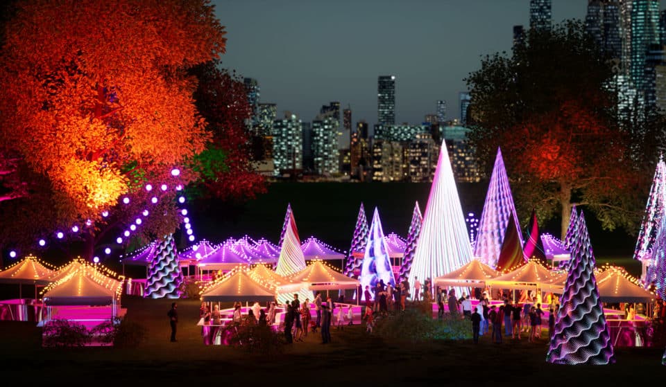 A Huge New Christmas Market Has Come To Sydney With A Digital Forest, Nightly Sky Shows And More