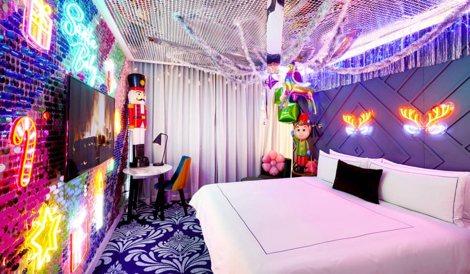 This CBD Hotel Is Doing Sparkly Christmas-Themed Rooms For A Fancy Staycation