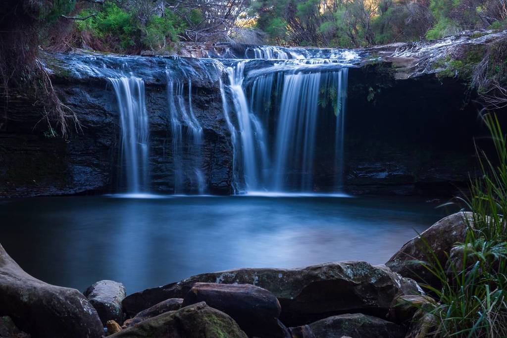 nellies glen, a hidden waterfall with a swimming hole in robertson nsw