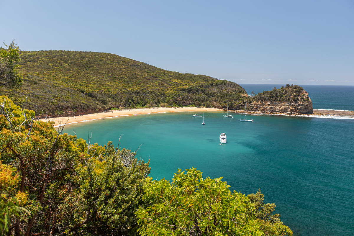 View of Maitland Bay from the Bouddi Coastal Walk