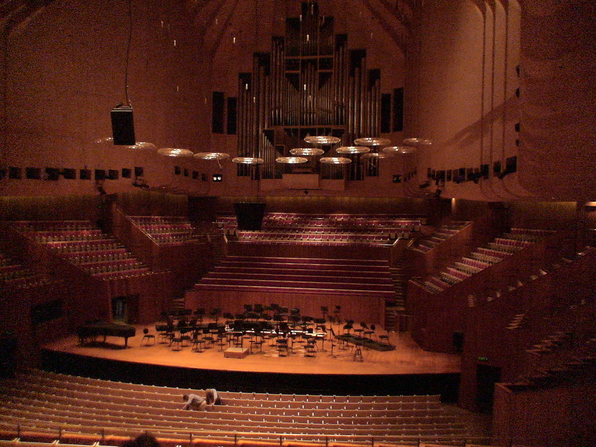 The grand hall at Sydney Opera House
