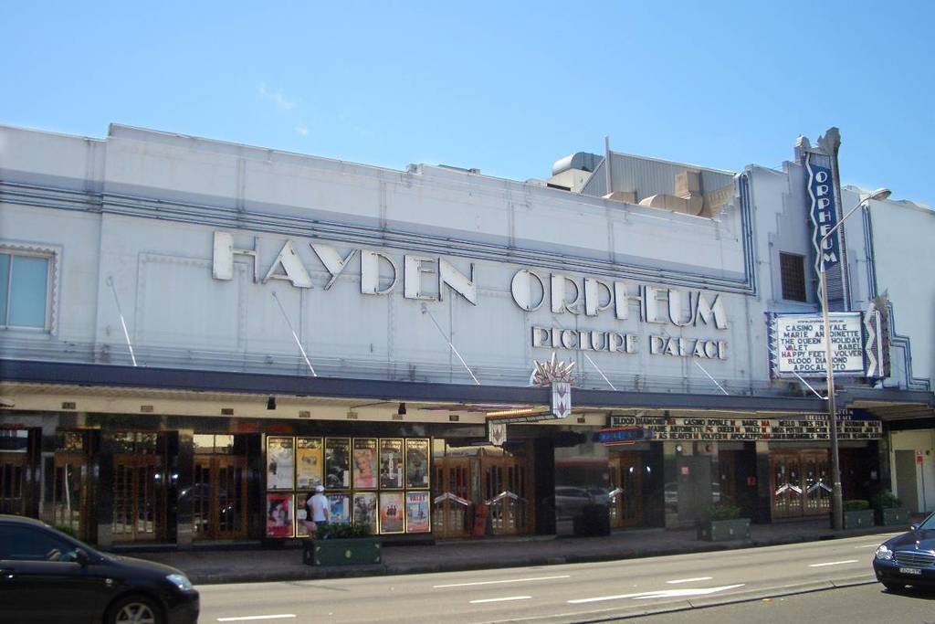 The outside of Hayden Orpheum Picture Palace
