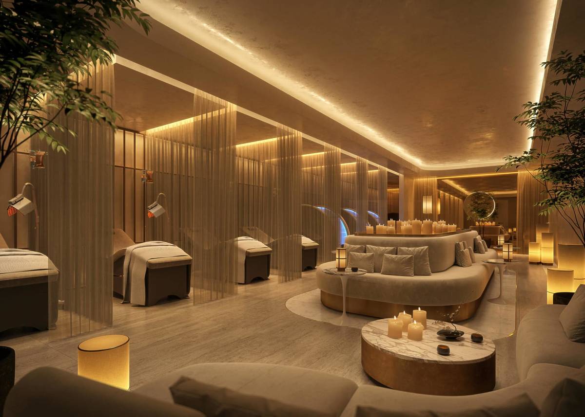 Calm studio space at Saint Haven North Sydney with yoga mats, arched ceilings and soft ambient lighting