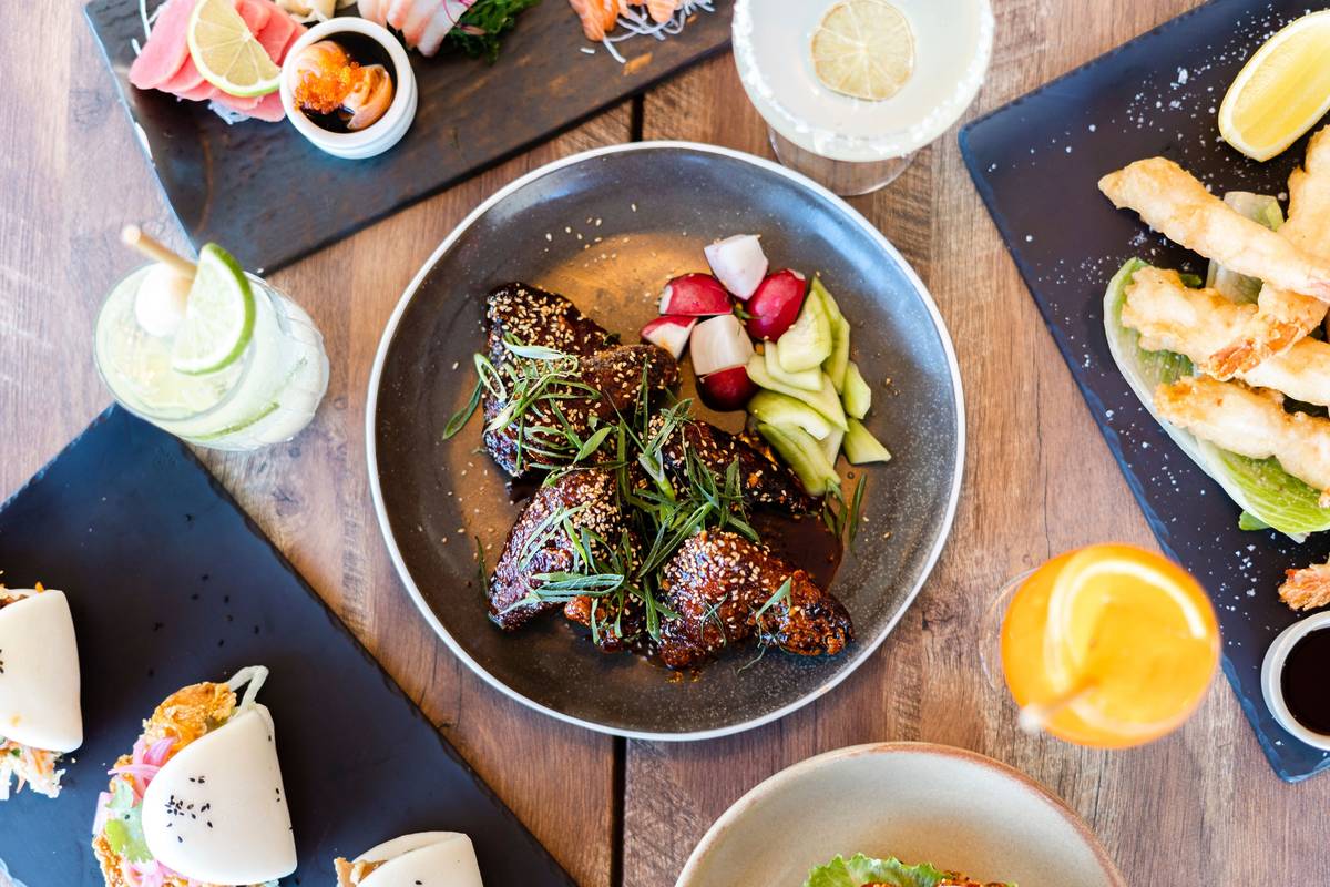 Fresh seafood and cocktails served at a waterfront restaurant in Forster, NSW